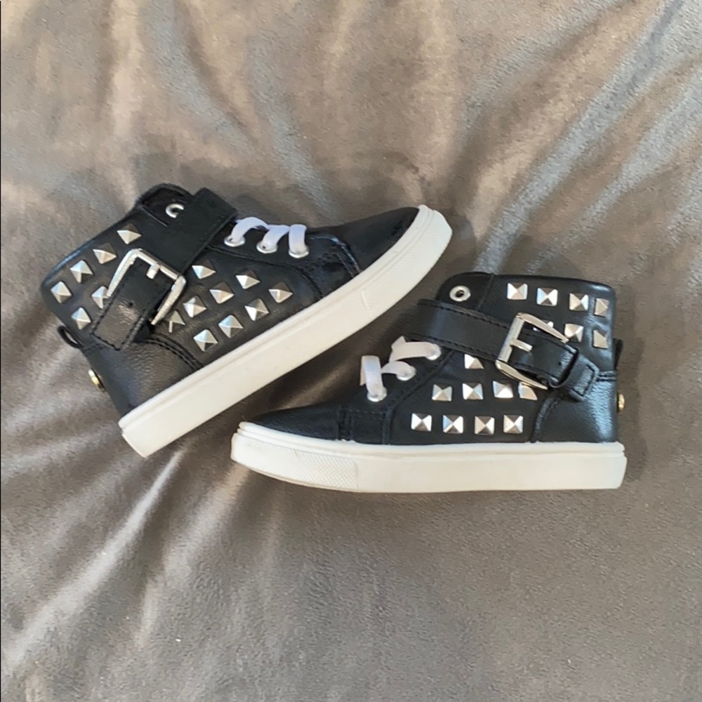 Nicole Miller black hightop sneaker